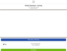 Tablet Screenshot of empireszechuanchinese.com